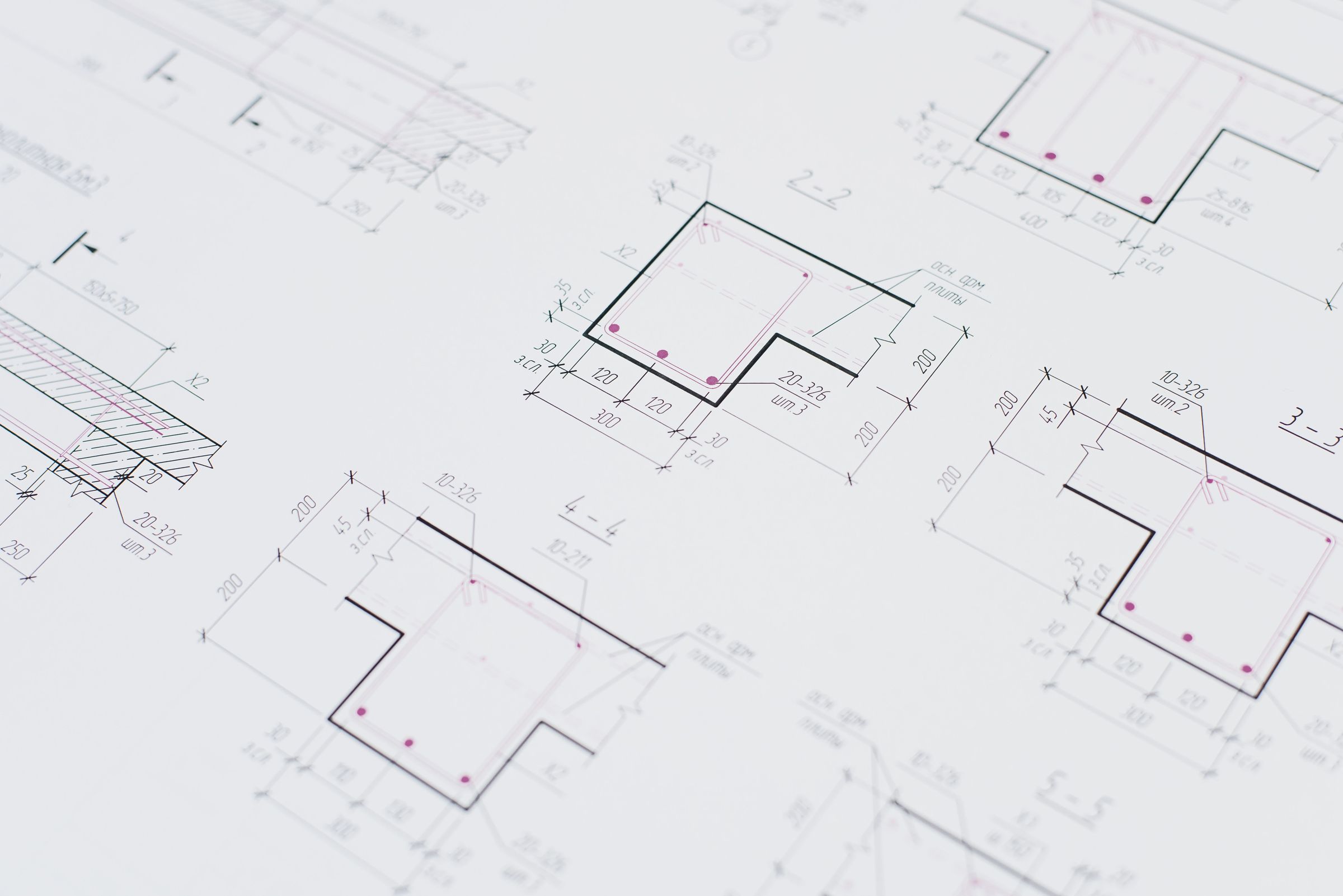 Dimensioned engineering drawing